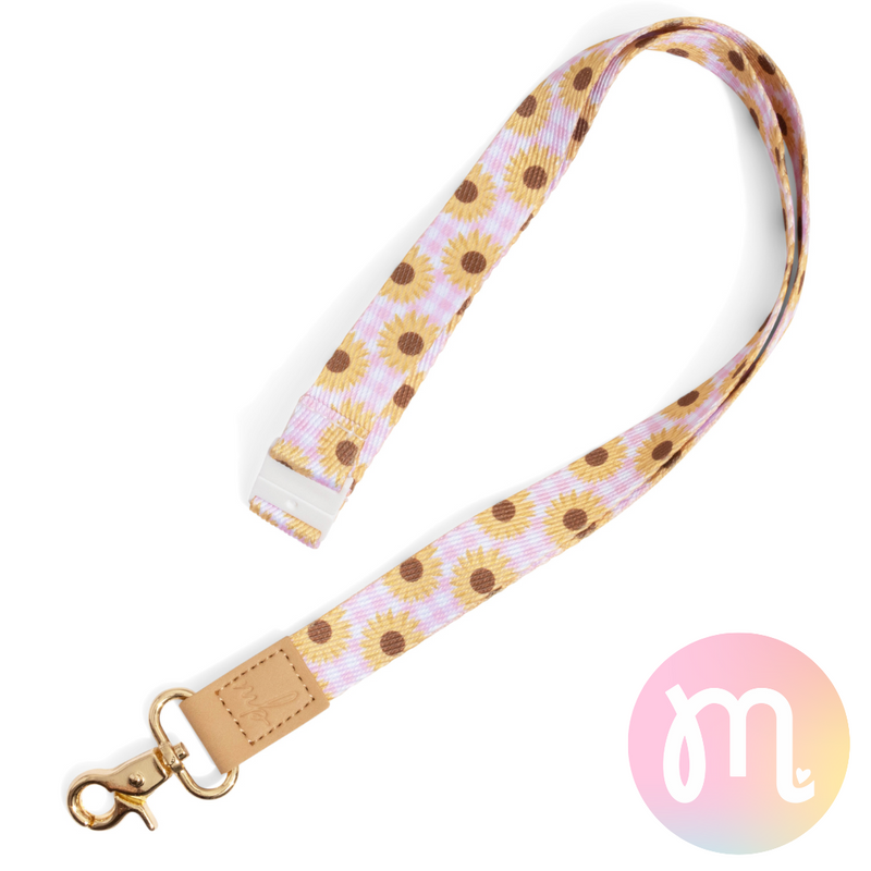 Sunflower Field Fabric Lanyard