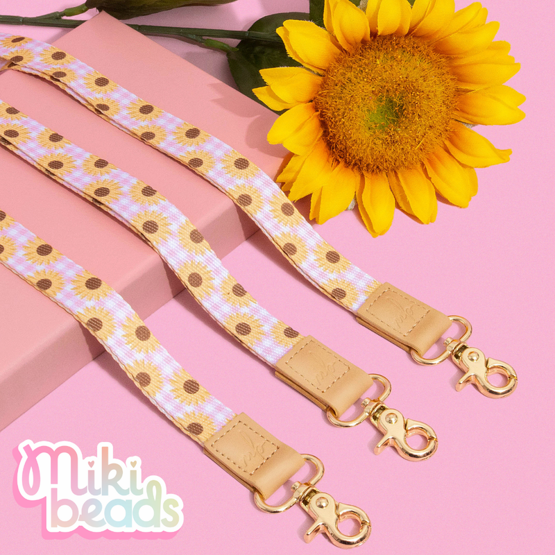 Sunflower Field Fabric Lanyard